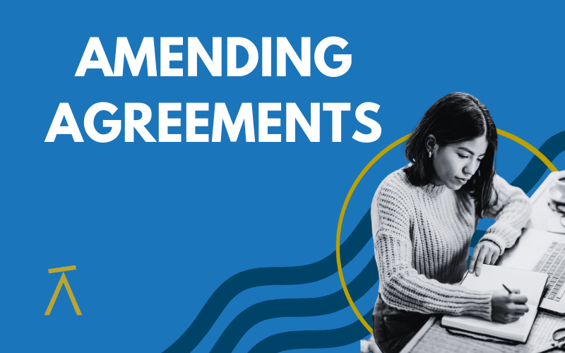 Amending Agreements Blog Header Image